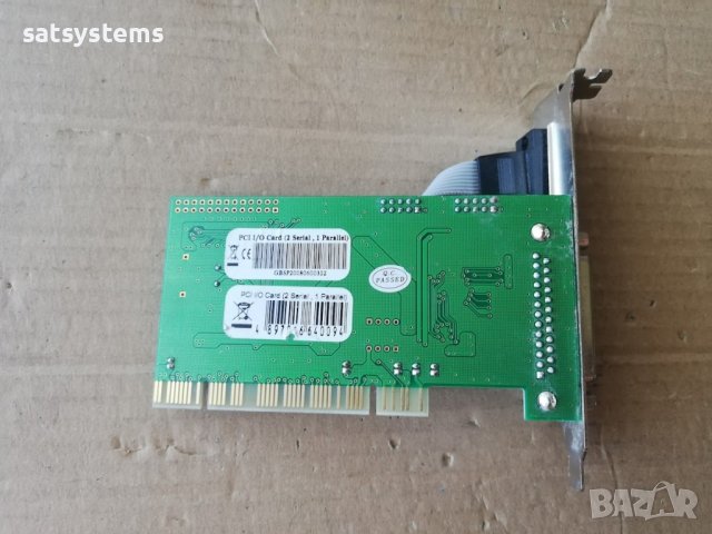  PCI Controller Card MosChip NM9735 2 x Serial RS-232 + 1 x Parallel IEEE1284, снимка 8 - Други - 41690142