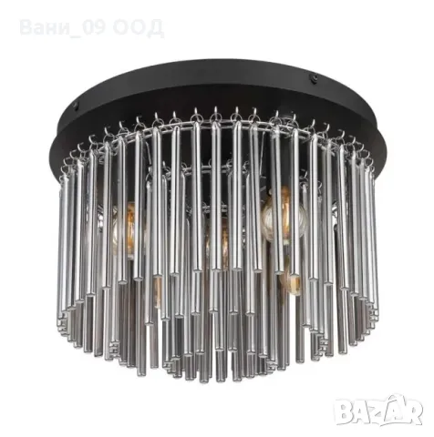 Плафон със стъклени пръчици, снимка 4 - Лампи за таван - 50241500