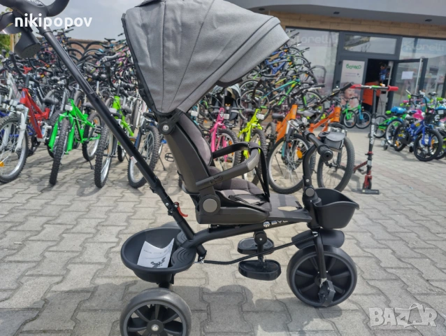 BYOX Детска триколка SUMMER сив, снимка 6 - Детски велосипеди, триколки и коли - 53564573