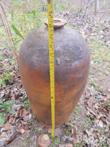 Голям стар керамичен оцетник, снимка 7 - Колекции - 35707508