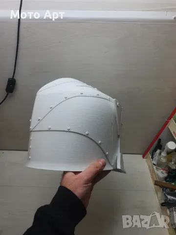 3D Рицарска Каска Skyrim Става за Рисуване и постановки, Може да се Носи., снимка 4 - Други - 48802084