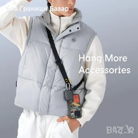 Нова Ултра Здрава Каишка за Телефон RHINOSHIELD с Регулируема Дължина, снимка 4 - Селфи стикове, аксесоари - 48715457