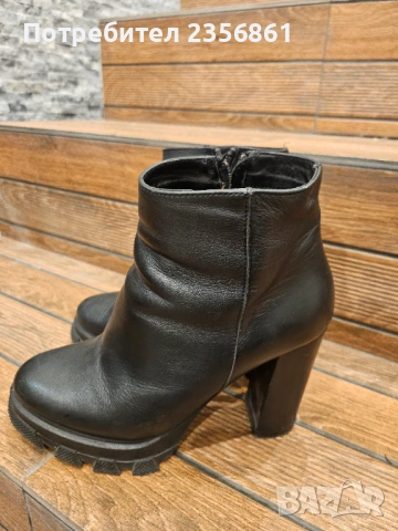 Дамски боти на платформа с ток 36, снимка 2 - Дамски боти - 53402153