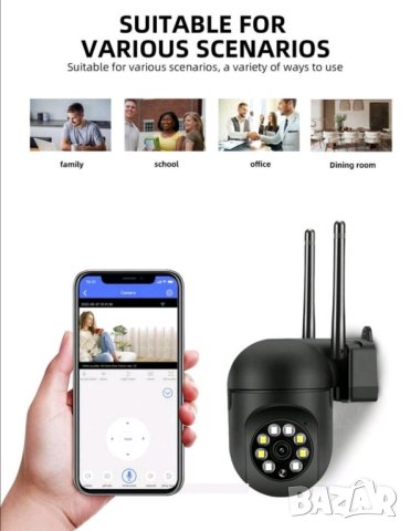 HD Камера за видеонаблюдение 5MP с нощно заснемане , снимка 7 - IP камери - 44413904