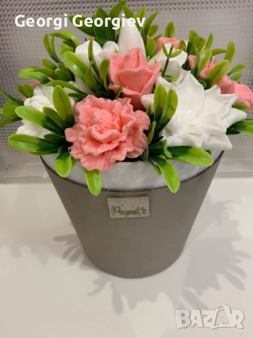 цветя изработени с глицеринов ароматен сапун и Българска роза 🌹 Стара Загора Център., снимка 9 - Декорация за дома - 52838903