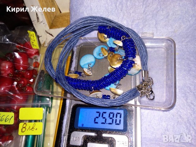 МНОГО КРАСИВА СЕДЕФЕНА ФЕШЪН АРТ ОГЪРЛИЦА ЛЯТНО ПЛАЖНО ХЕНД МЕЙД КОЛИЕ 34661, снимка 4 - Колиета, медальони, синджири - 39144346