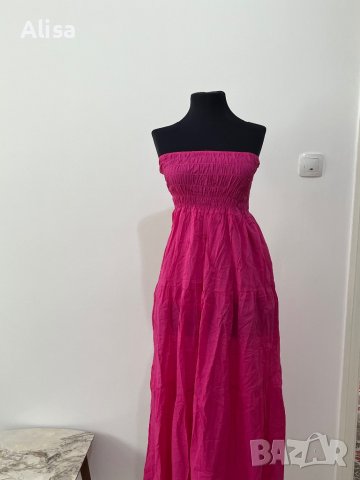 Розова лятна/плажна рокля, снимка 1