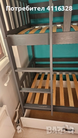 Детско двуетажно легло, снимка 4 - Спални и легла - 52614888