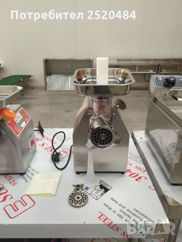 Професионална електрическа месомелачка ТК-12 с редуктор. Чисто нова. Хит цена 389лв/198,89€, снимка 13 - Месомелачки - 33790331