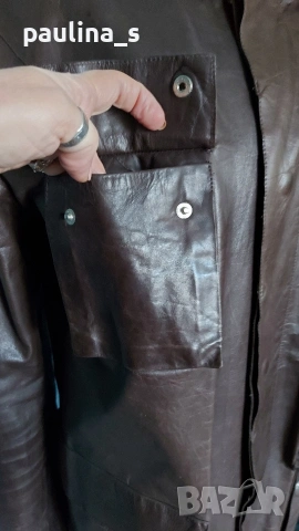 Винтидж / "Tommy Hilfiger" / Мъжко яке от естествена кожа , снимка 7 - Якета - 53265458