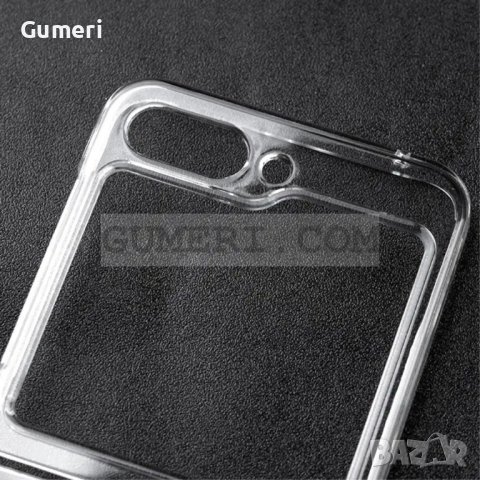 Samsung Galaxy Z Flip5 5G Предпазен Гръб - Прозрачен, снимка 4 - Калъфи, кейсове - 42209344