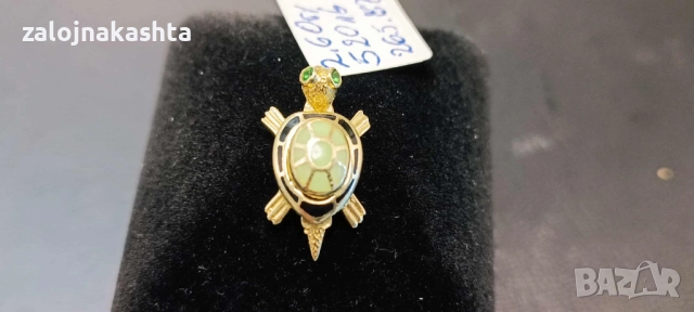 Златна висулка костенурка-2,60гр/14кр, снимка 5 - Колиета, медальони, синджири - 52415917