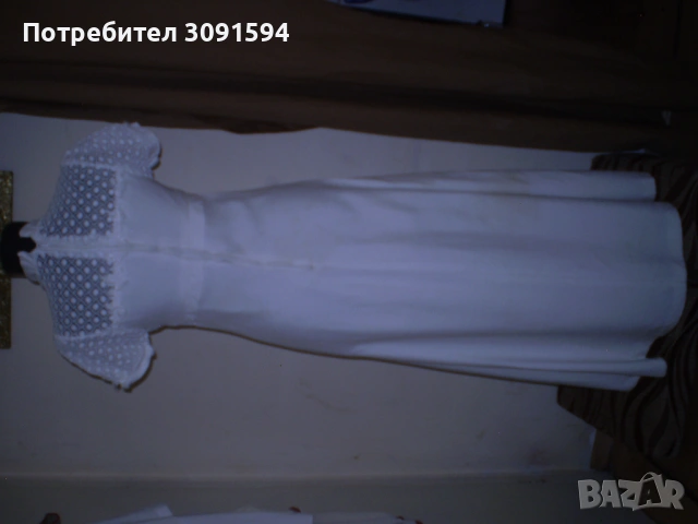 Ретро лятна бяла рокля, снимка 11 - Рокли - 53599946