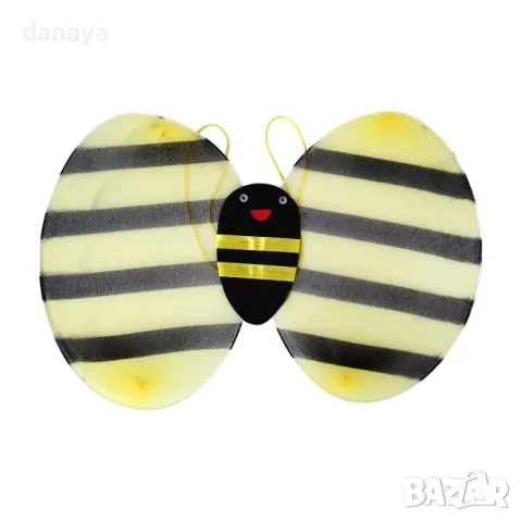 2878 Парти детски костюм Пчеличка сет от 4 части – пола криле пръчица диадема, снимка 3 - Детски комплекти - 36748674