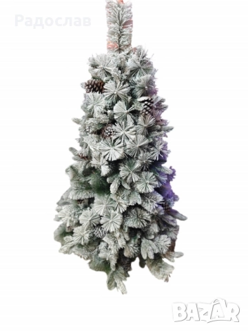 Изкуствено борче/елха със заскрежени иглички, снимка 2 - Декорация за дома - 52203701