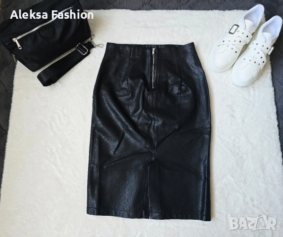 Кожена пола , снимка 9 - Поли - 47560252