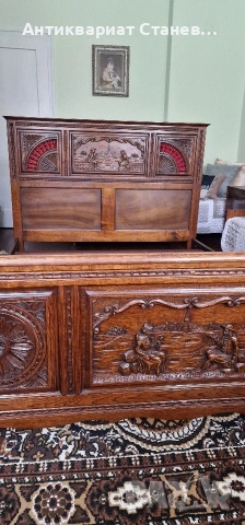 Масивно френско легло стил БРЕТОН , снимка 5 - Спални и легла - 53694875