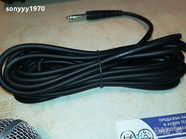 SHURE+CABLE-ВНОС GERMANY 0402231935, снимка 13 - Микрофони - 39555400