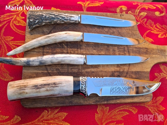 Ръчно ковани ножове стомана 4х13 и 440ц качество на 100% , снимка 3 - Ножове - 52107049