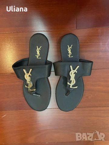 Дамски чехлиYSL, снимка 2 - Чехли - 51917841