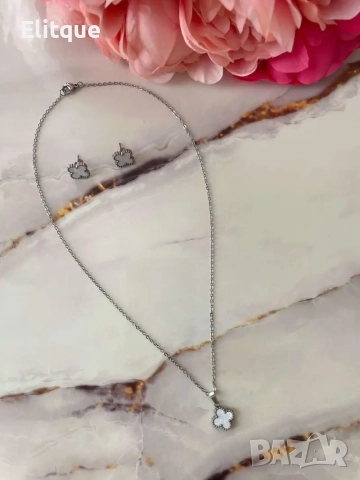 колие и обеци от неръждаема стомана , снимка 3 - Бижутерийни комплекти - 52854322