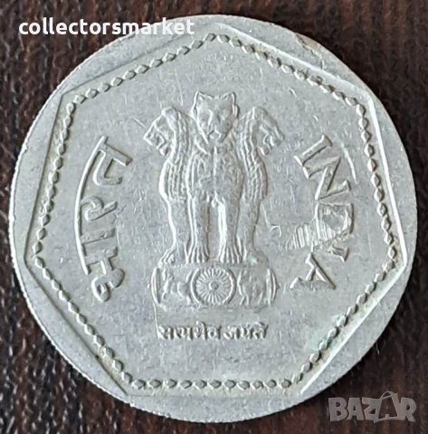 1 рупия 1985 Н, Индия, снимка 2 - Нумизматика и бонистика - 44225317