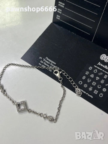 Сребърна гривна - 925 проба, снимка 2 - Гривни - 52558564