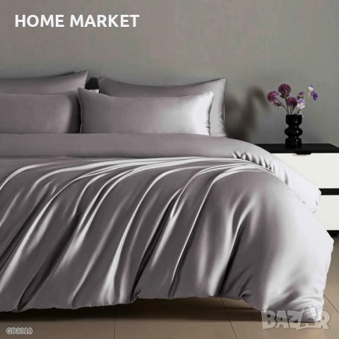 Луксозен комплект от висококачествен памучен сатен , снимка 6 - Спално бельо - 51633829