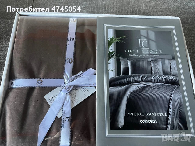 Спален комплект Deluxe Ranforce от 6 части - Кафяв, снимка 2 - Спално бельо - 53578050