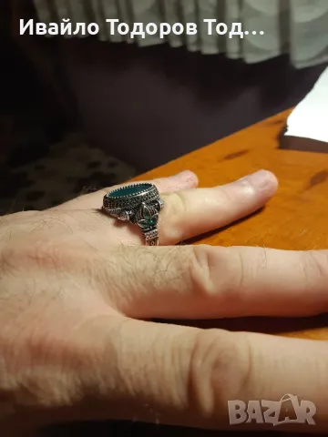 Мъжки бутиков сребърен пръстен ръчна изработка , снимка 7 - Пръстени - 48372546