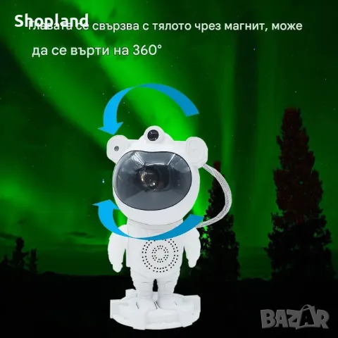 Детски проектор "Астронавт" с дистанционно управление, снимка 3 - Други - 48611210