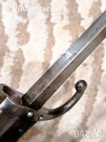 Френски щик нож байонет ГРА GRASS M1874 Waffenfabrik Steyr гръцка поръчка , снимка 10 - Антикварни и старинни предмети - 53749572