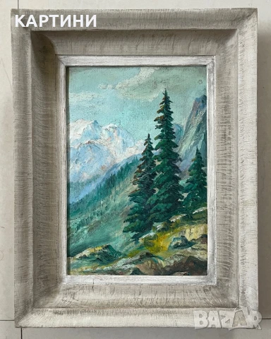 Стара майсторска картина - Пейзаж (Попов, Попови)