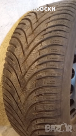 4 бр. стоманени джанти за Пасат Б6 + две зимни гуми, снимка 3 - Гуми и джанти - 52548439