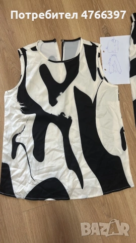 Комплект лято потник с панталон  елегантен, снимка 4 - Комплекти - 53847238