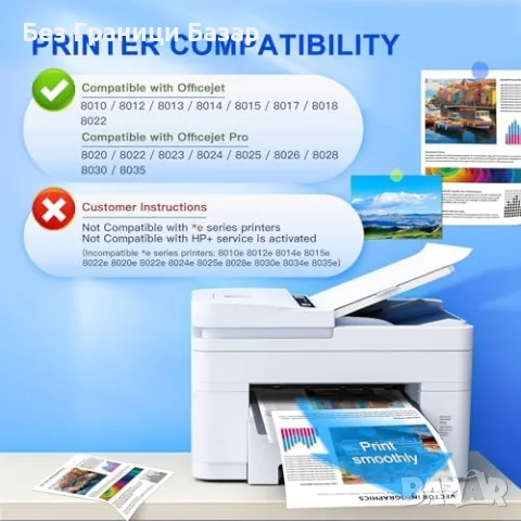Нови Gureef 912XL Мастилници за HP OfficeJet Pro 8010 8020 8022 8024 8025 8030 принтер тонер печат, снимка 2 - Консумативи за принтери - 55957383