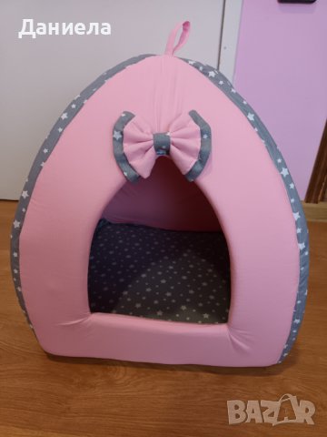 Къщичка иглу за куче /котка от плат и дунапрен , снимка 2 - За кучета - 36659717