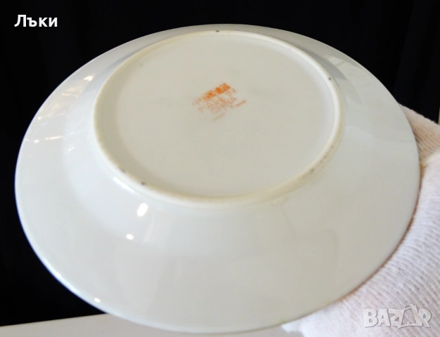 Порцеланова чиния Mille Fleurs,китайски порцелан,злато. , снимка 2 - Антикварни и старинни предмети - 53404857