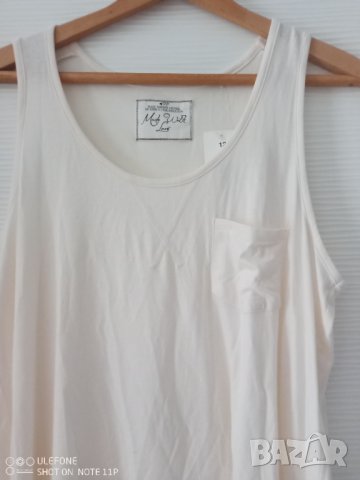 Английска дамска туника - потник Made with love размер М, снимка 3 - Потници - 39093788