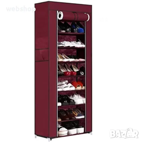 Текстилен шкаф за обувки с 5/7/9 реда, снимка 4 - Шкафове - 48601281