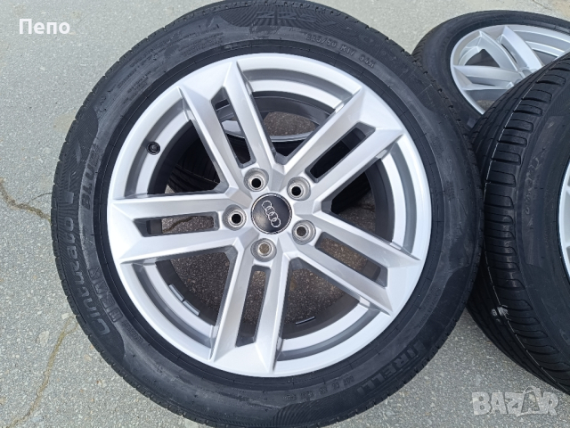 Оригинални нови джанти с гуми летни 17 цола за Audi A4 дот 2020г, снимка 2 - Гуми и джанти - 44810348