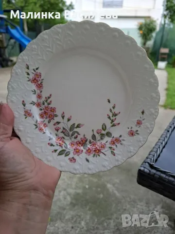 Десертни чинии костен порцелан , снимка 2 - Чинии - 50176323