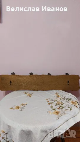 Закачалка за стена от масивно дърво в перфектно състоание., снимка 8 - Закачалки - 47514677