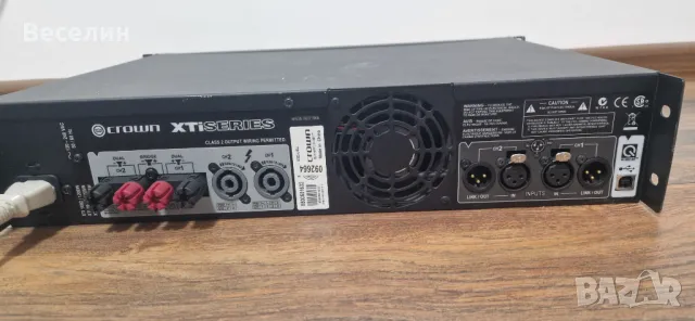 Усилвател CROWN XTI 4002 , снимка 4 - Ресийвъри, усилватели, смесителни пултове - 49651752