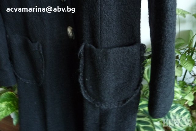 Италиански черен  тренч /манто /, снимка 2 - Якета - 41951660