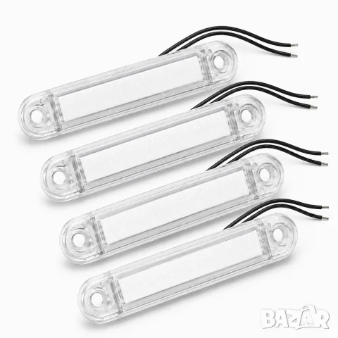 LED габаритни светлини бели 12V комплект 4 броя