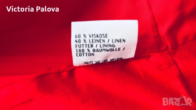 Скъпо сако HELENE STRAẞER лен 40%, вискоза 60%, снимка 7 - Сака - 51453177