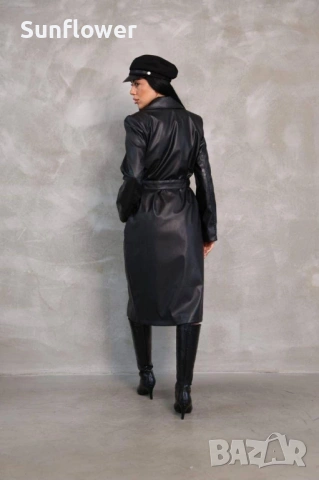 кожено палто, снимка 4 - Палта, манта - 53787678