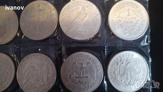 Лот американски сребърни долари /реплика/, снимка 4 - Нумизматика и бонистика - 41728019