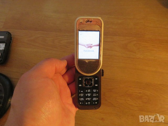 сгъваем телефон с копчета NOKIA 7373, НОКИА 7373 - 2006г. - работещ., снимка 2 - Nokia - 35985497